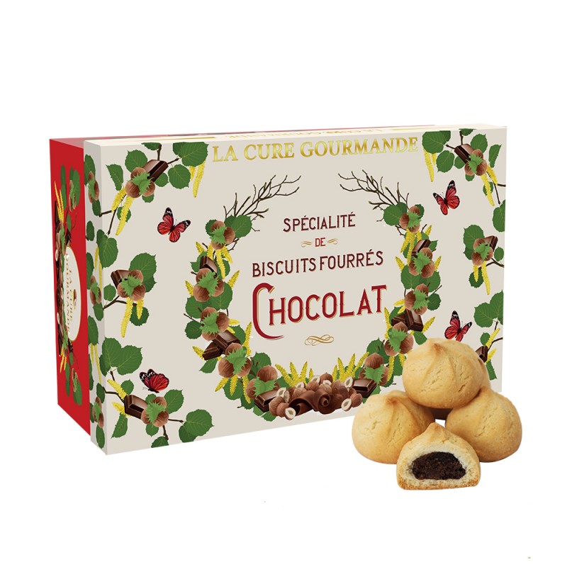 GE482- COFFRET DE BISCUITS FOURRES CHOCOLAT