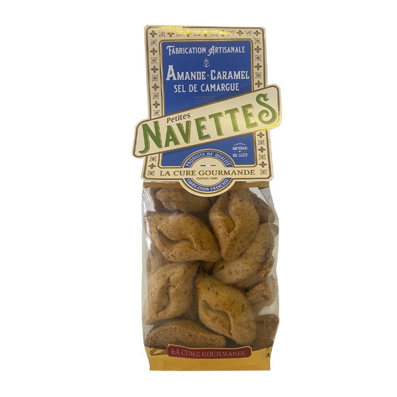 GE100- SACHETS NAVETTE AMANDE CARAMEL & SEL DE CAMARGUE (x25)