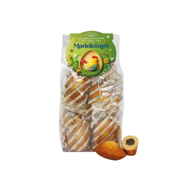 MVF131 - SACHET DE 10 MADELEINES FOURRES AU PRALINE (x15)